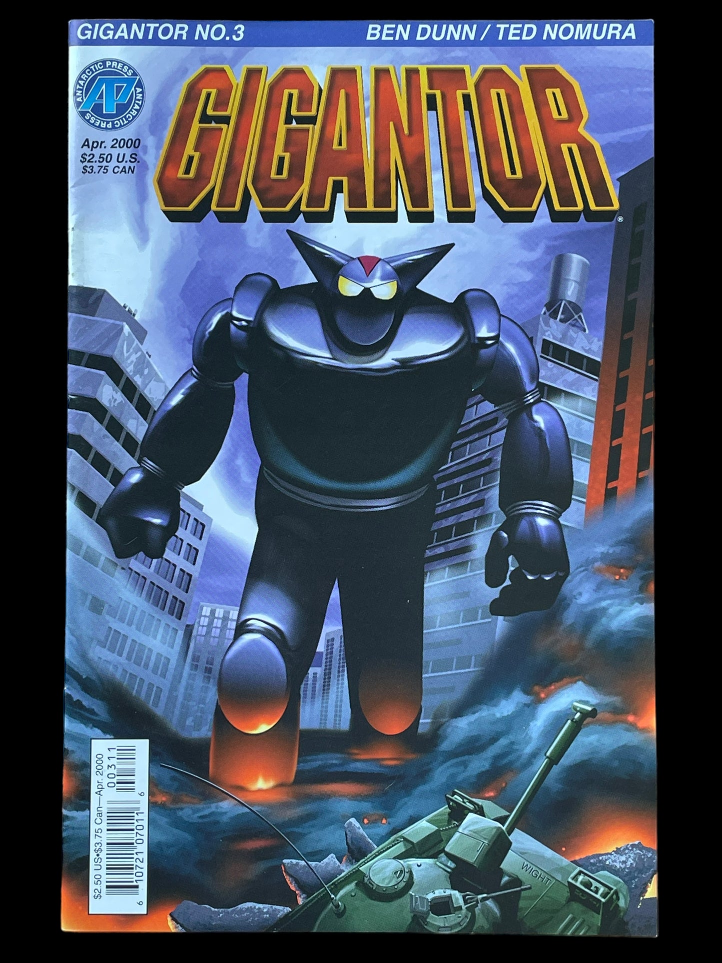 Gigantor #3 April 2000 Antartic Press Comic Book