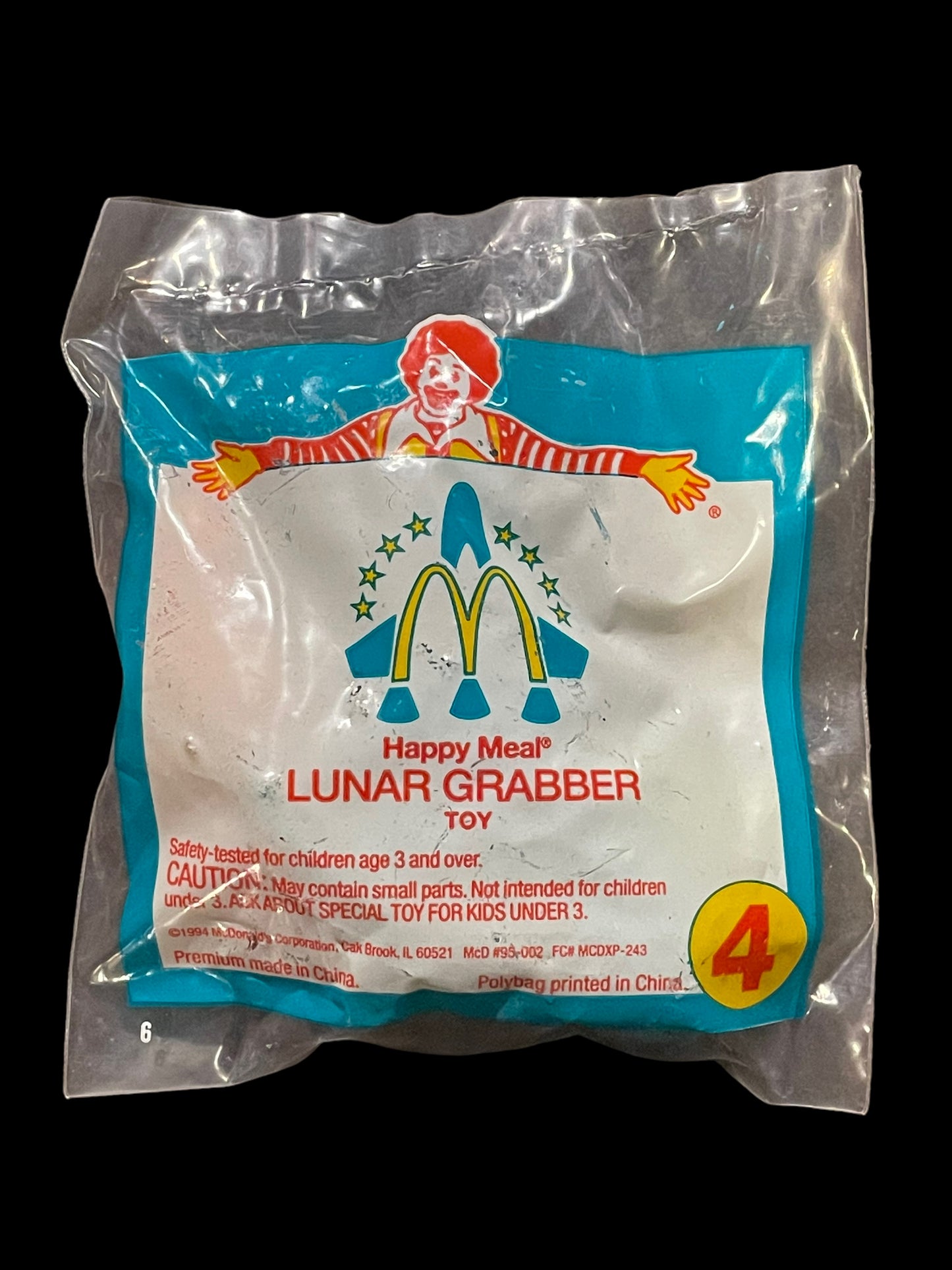 1994 Space Rescue Lunar Grabber McDonald's Happy Meal Toy