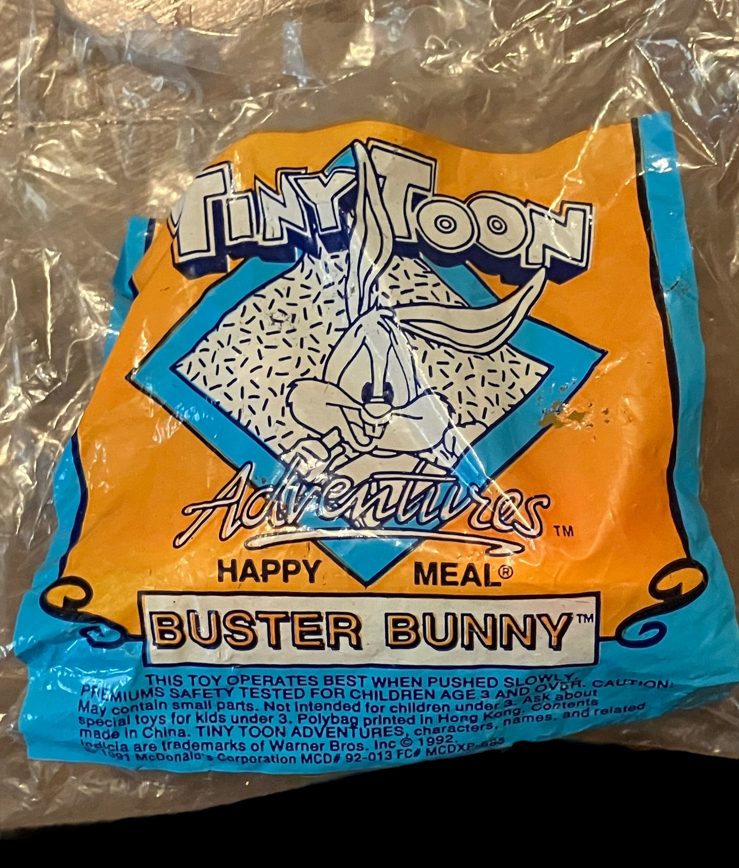 1992 Tiny Toon Adventures Cars Buster Bunny McDonald's Happy Meal Toy