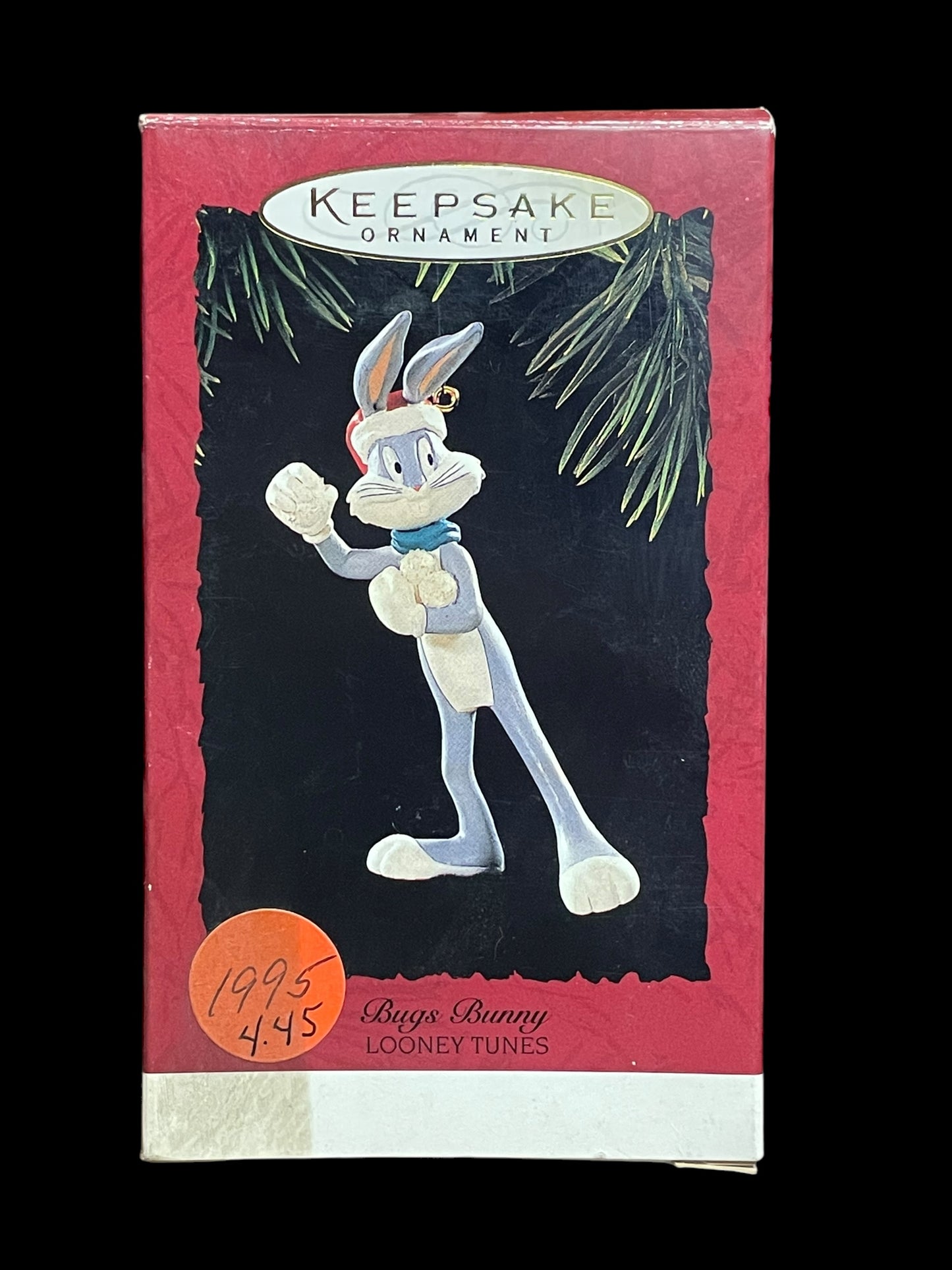 1995 Hallmark Keepsake Ornament Looney Tune Bugs Bunny Snowball Fight