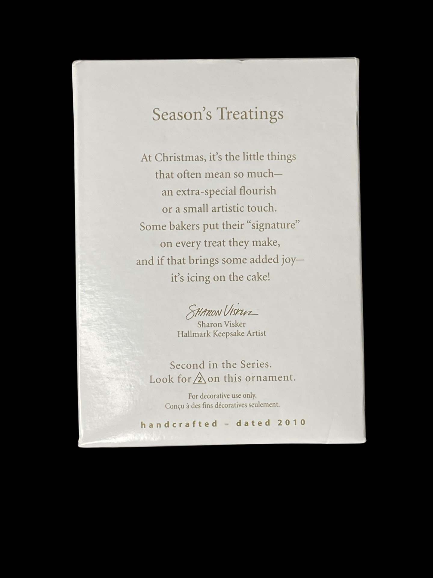 2010 Hallmark Keepsake Ornament Season's Treatings #2