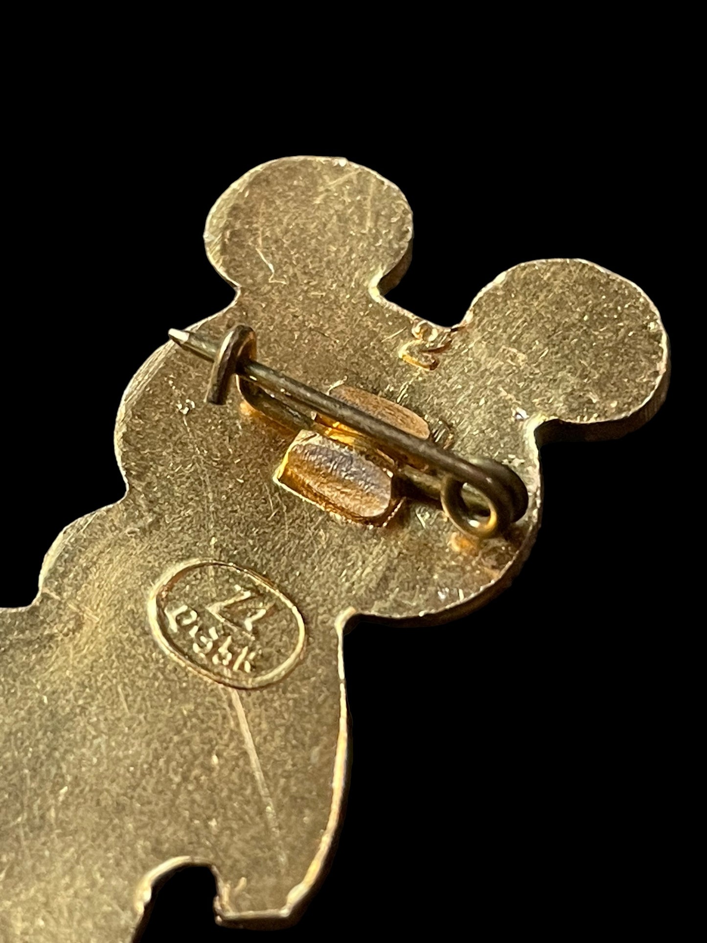 1980 Gold Tone Russian Olympics Misha Bear Mascot Brooch Pin