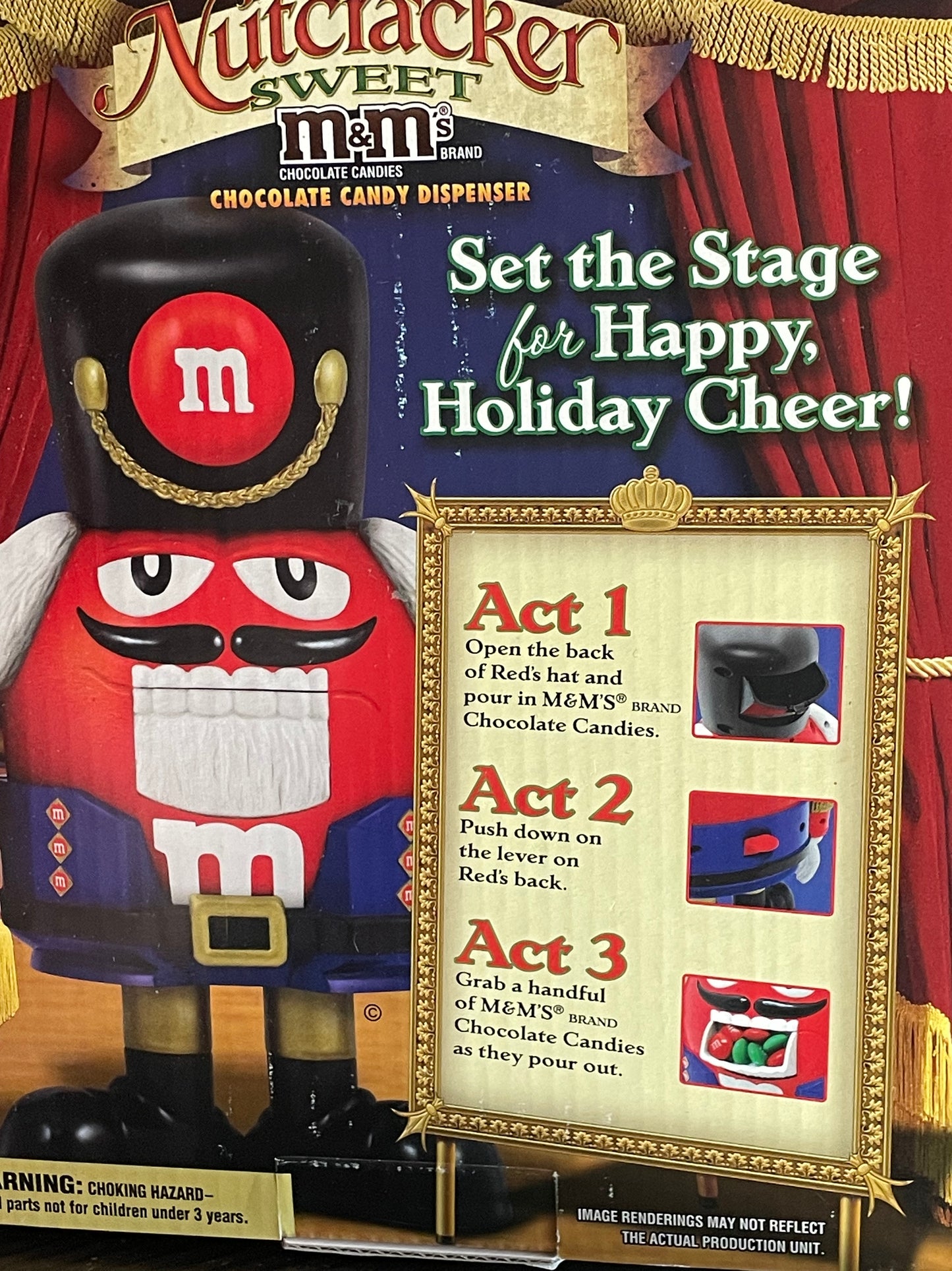 Official Limited Edition Holiday Collectible M&M Red Nutcracker Sweet Candy Dispenser