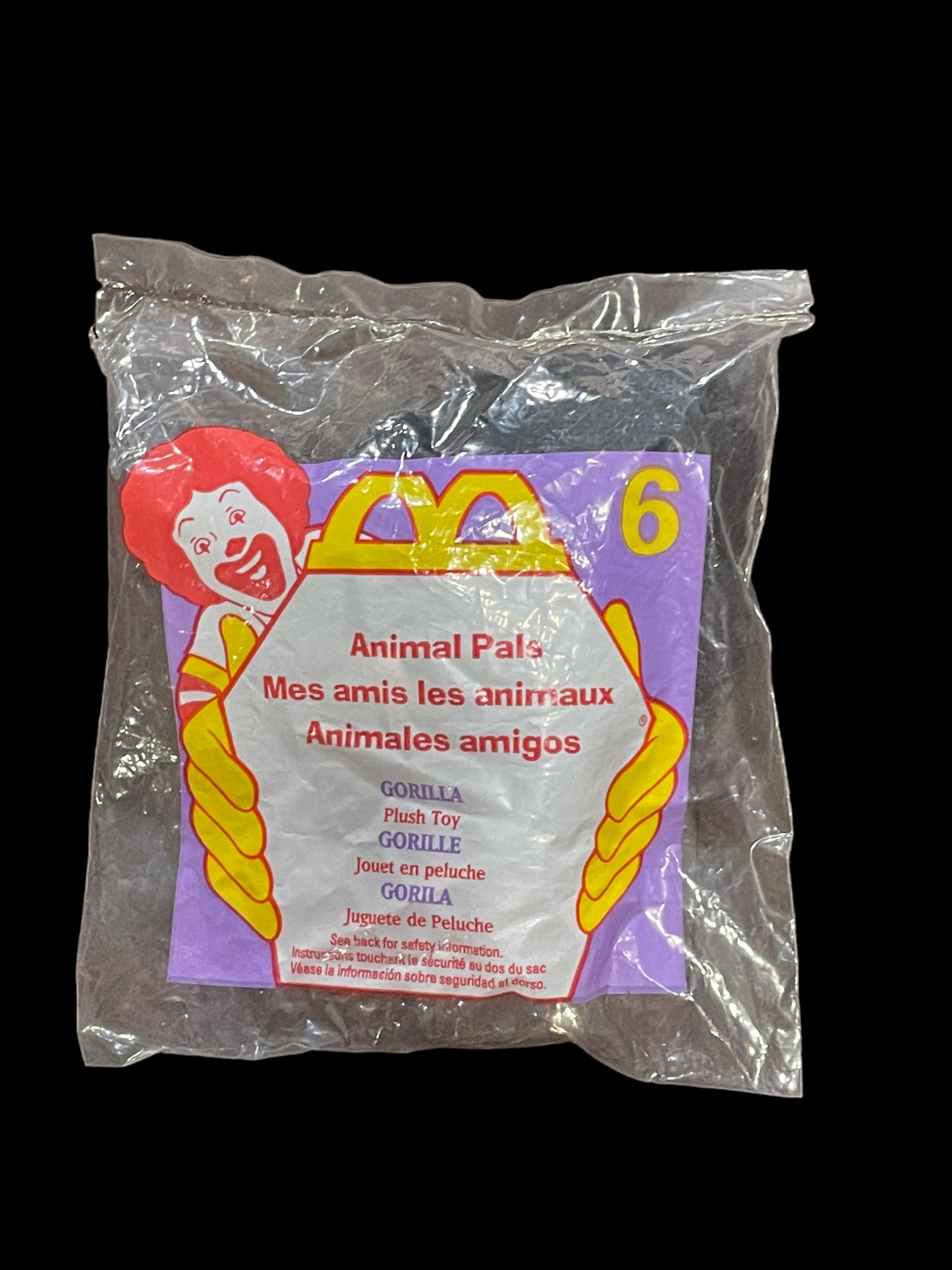 1997 Animal Pals Gorilla McDonald's Happy Meal Toy