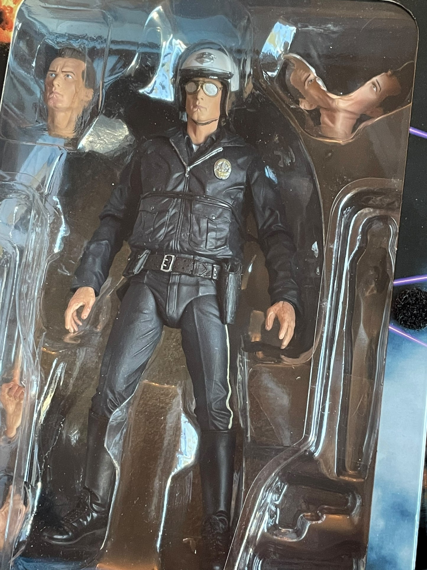 NECA Terminator 2 Judgement Day T-1000 Motorcycle Cop Action Figure New