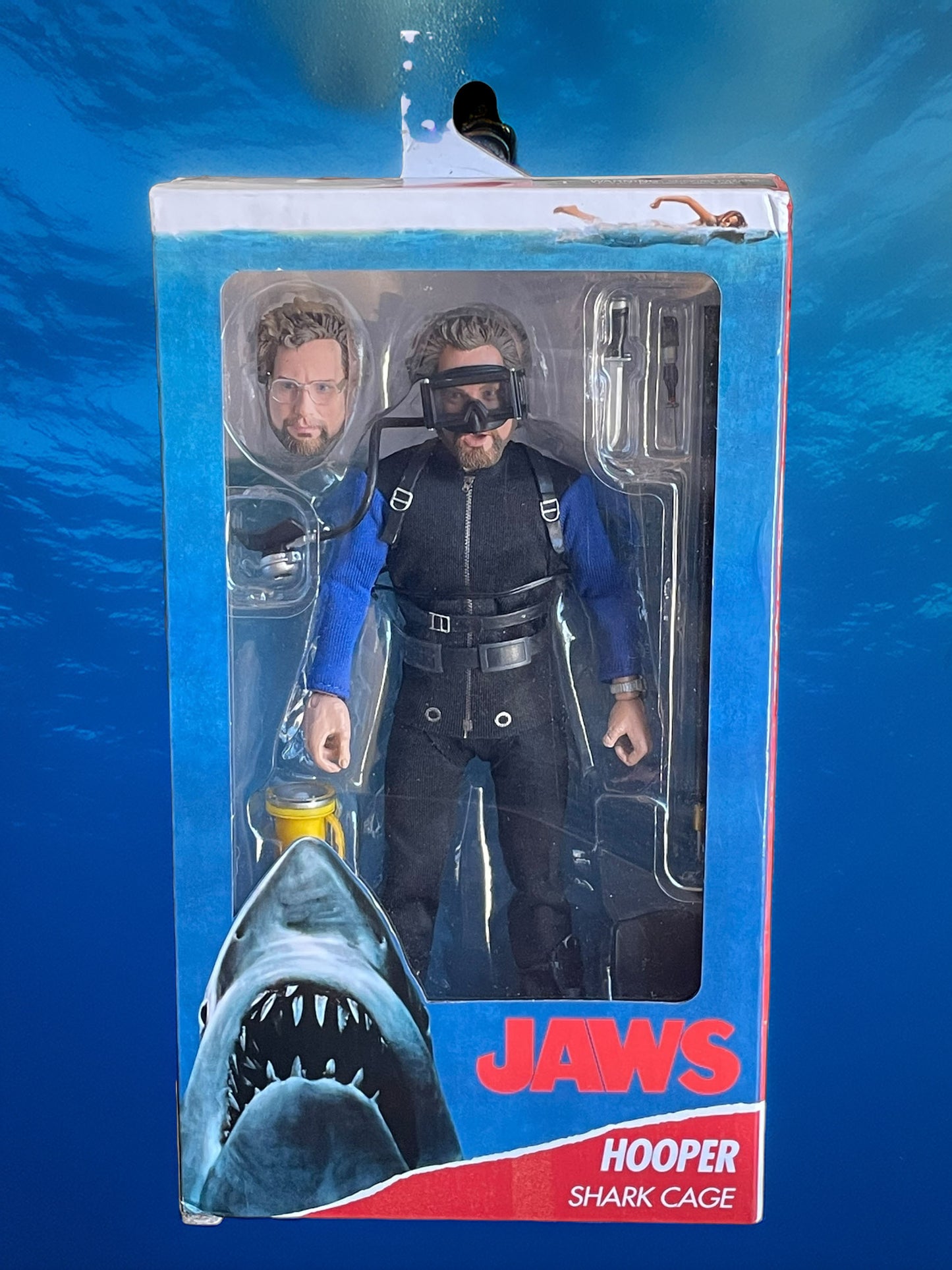 NECA Jaws Matt Hooper Shark Cage 8" Action Figure