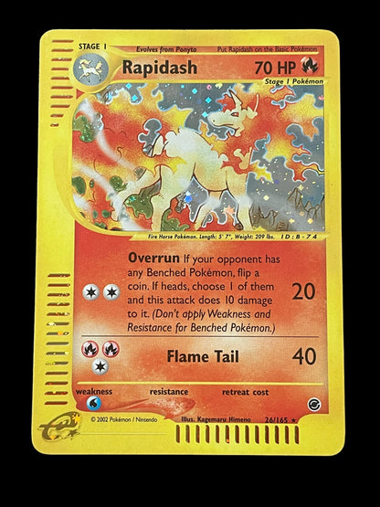 Rapidash #26 Pokemon Expedition Graded NM MINT+ 8.5