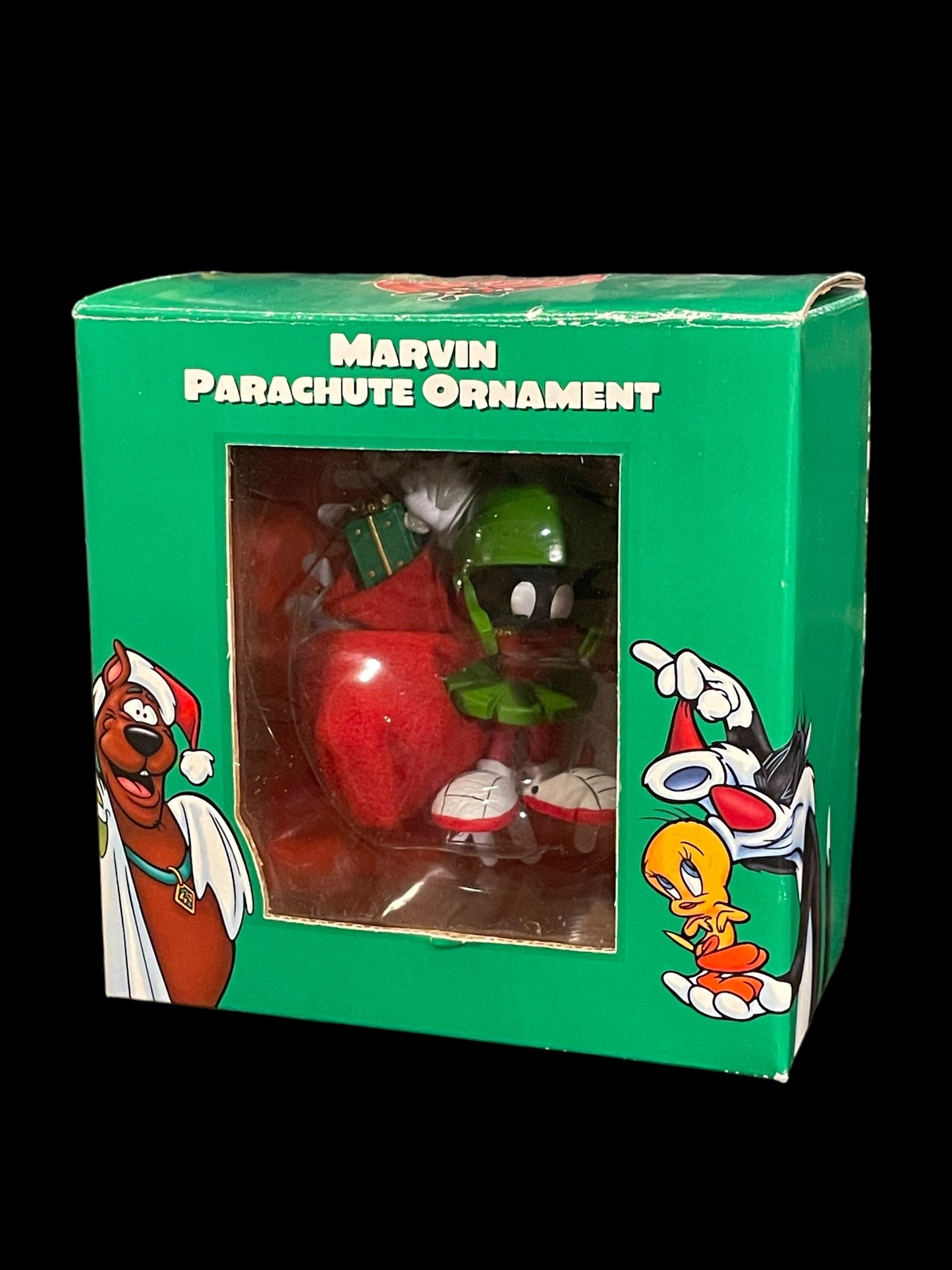 1998 Warner Bros Marvin The Martian Christmas Ornament Snowflake Parachute