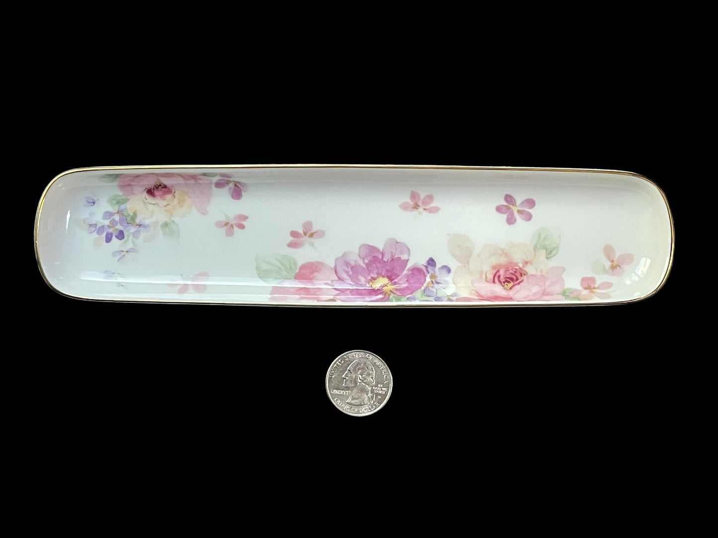 Otagiri Japan Floral Pen Trinket Tray