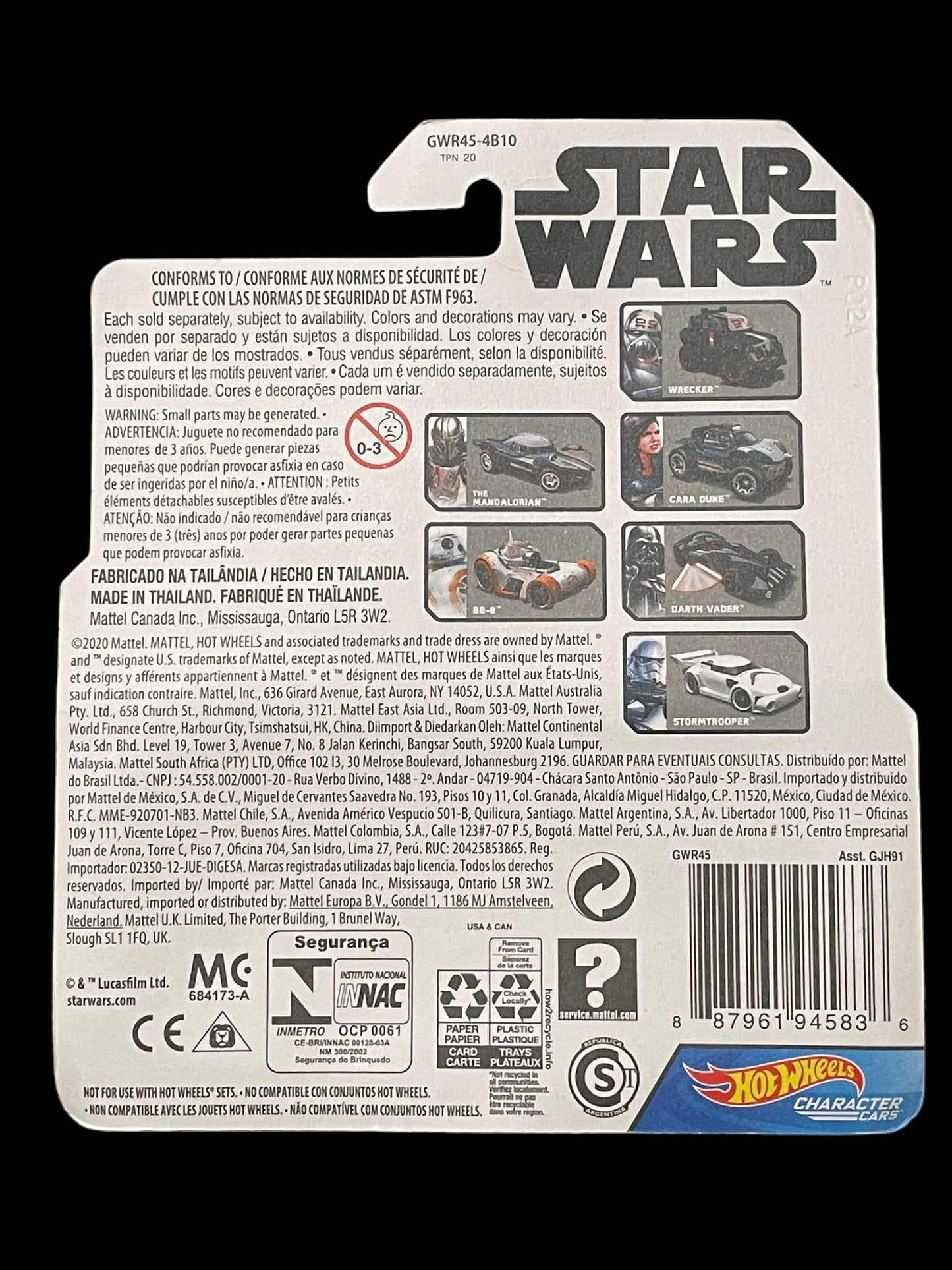 2020 Hot Wheels Star Wars Character Cars The Child