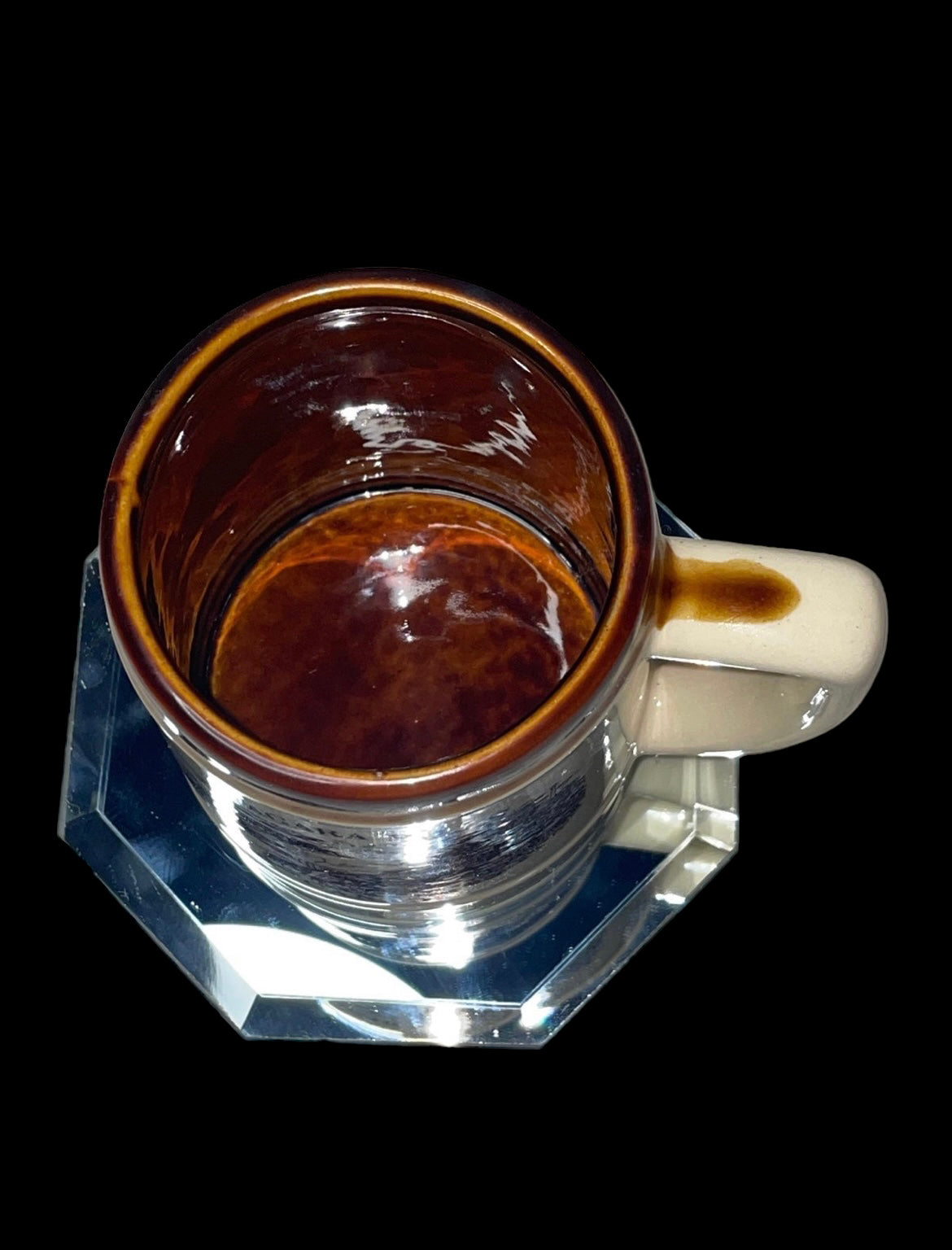 Vintage Niagara Falls Canada Coffee Cup Brown Glaze