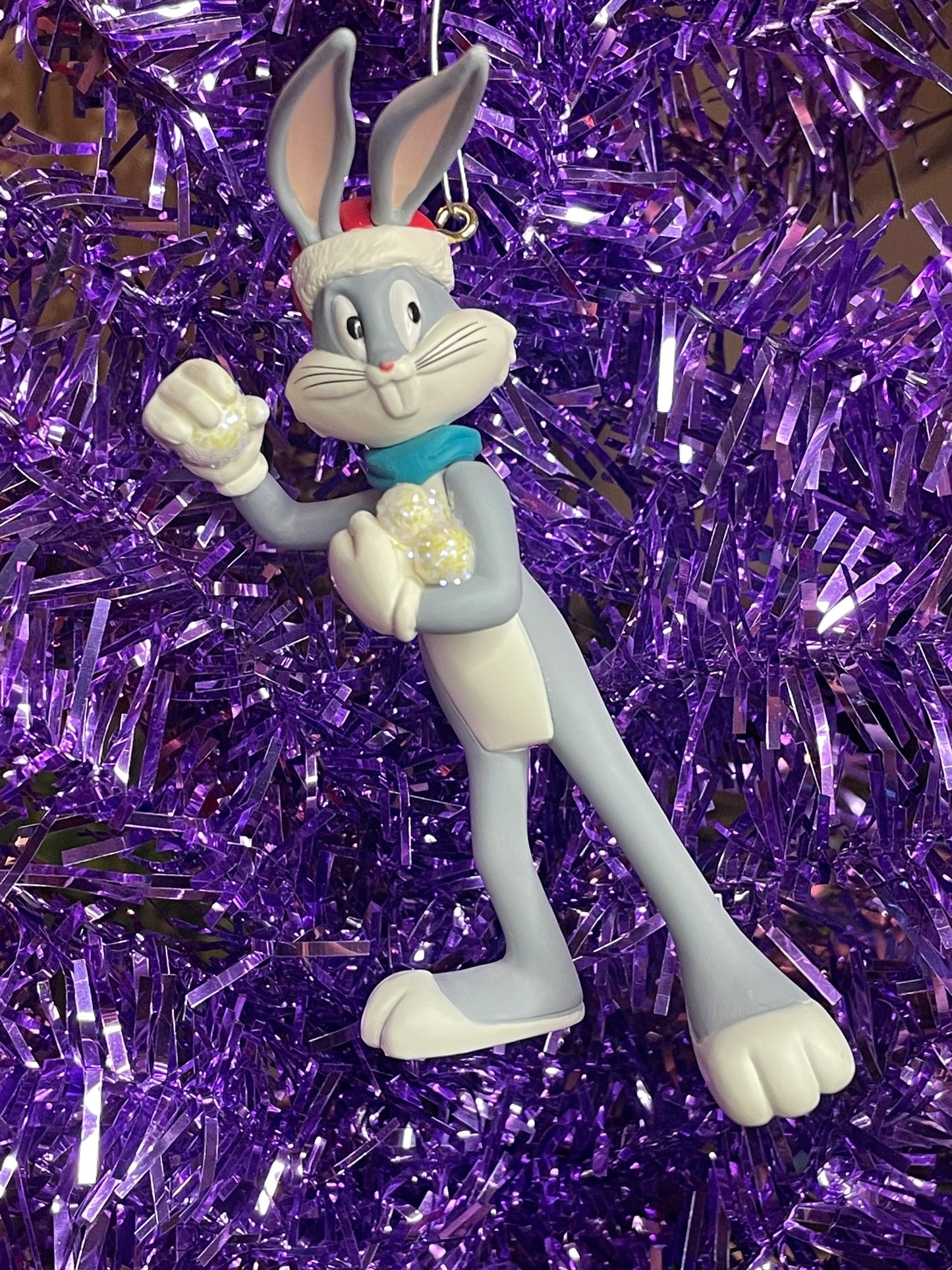 1995 Hallmark Keepsake Ornament Looney Tune Bugs Bunny Snowball Fight