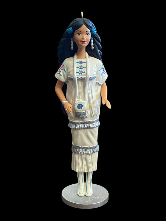 1996 Hallmark Keepsake Ornament Native American Barbie Dolls of the World #1