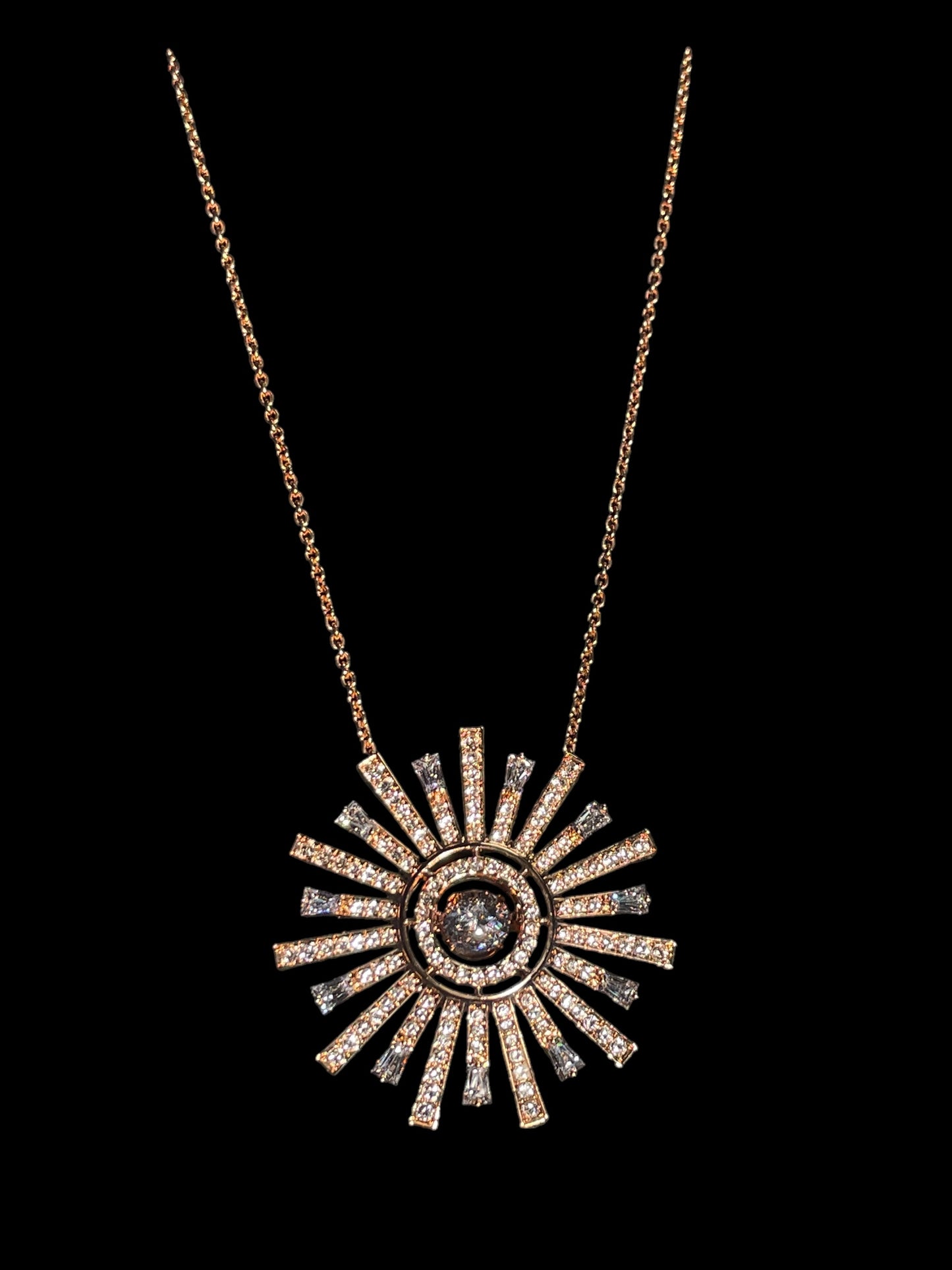 Swarovski Sunshine Necklace Rose-Gold Tone Plated 5459593