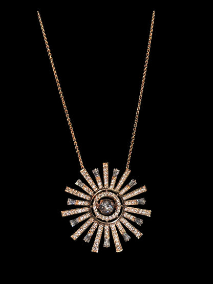 Swarovski Sunshine Necklace Rose-Gold Tone Plated 5459593