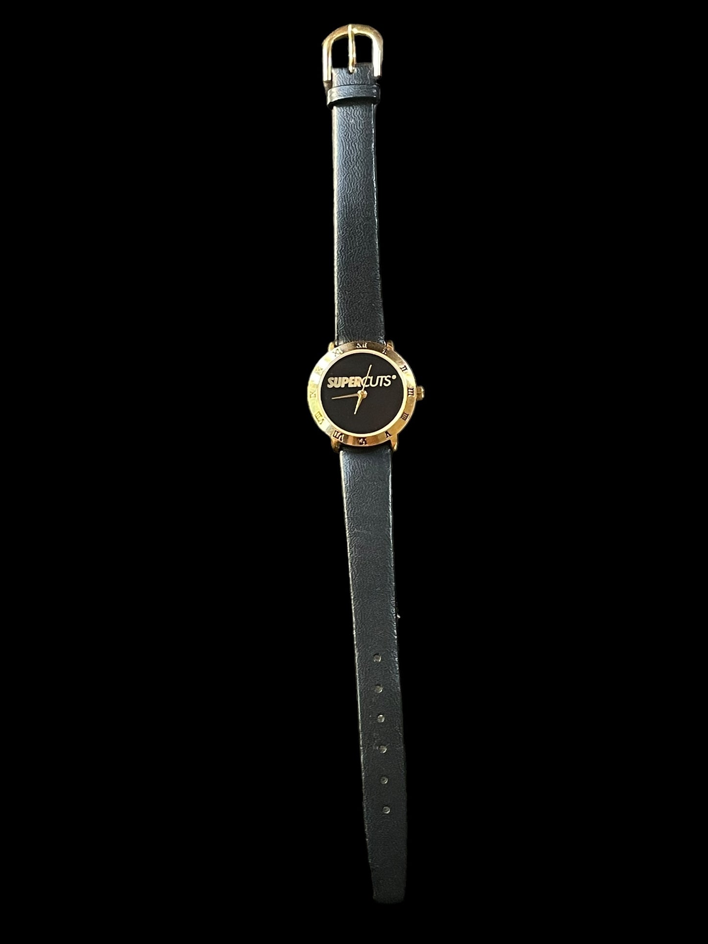 Vintage Supercuts Roman Numeral 18k Gold Micron Plating Watch