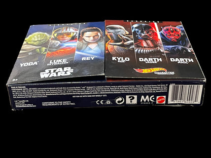 2018 Hot Wheels Star Wars Character Cars Lightside vs Darkside Set