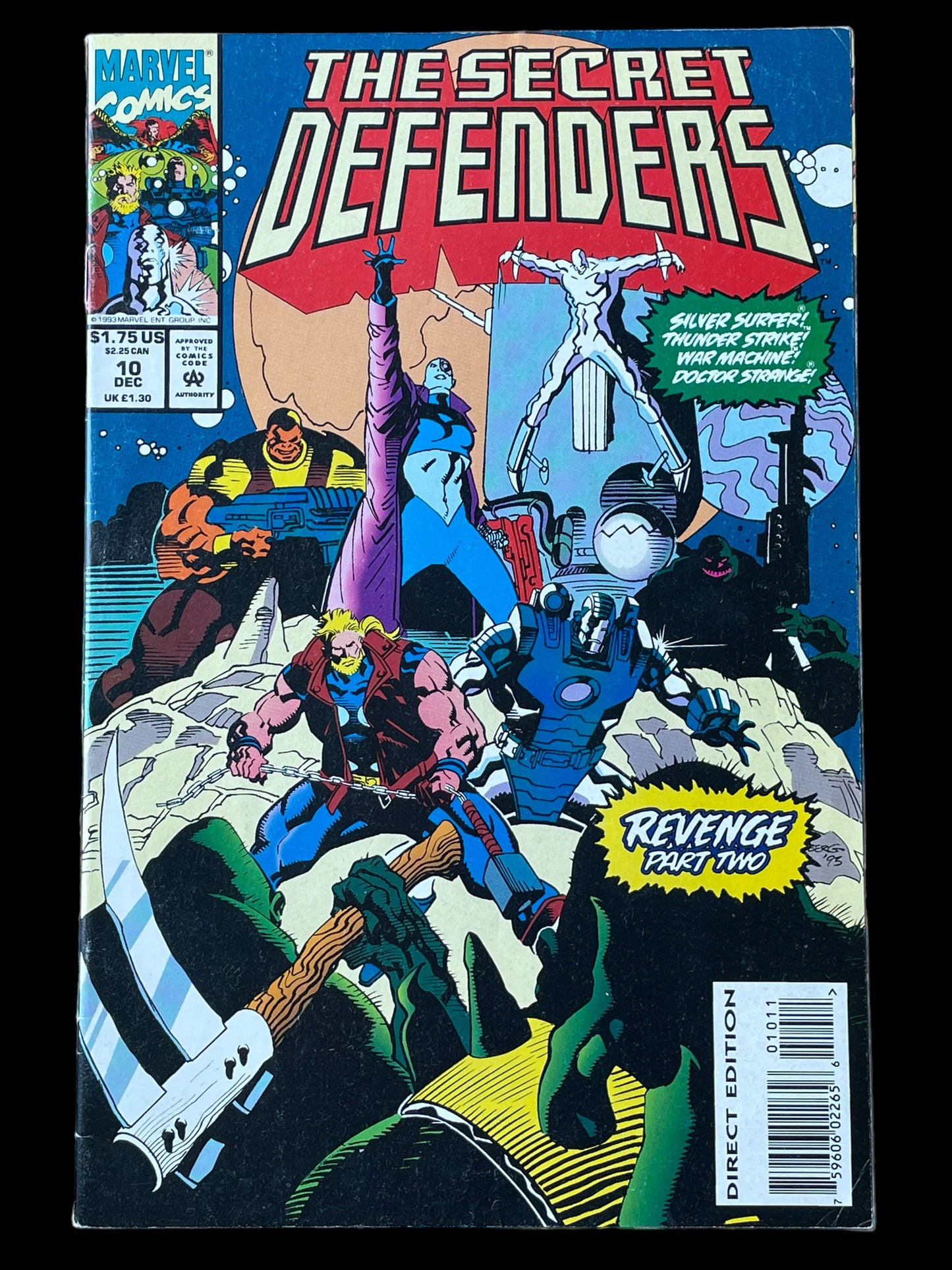 The Secret Defenders #10 Dec 1993 Marvel Comics Book