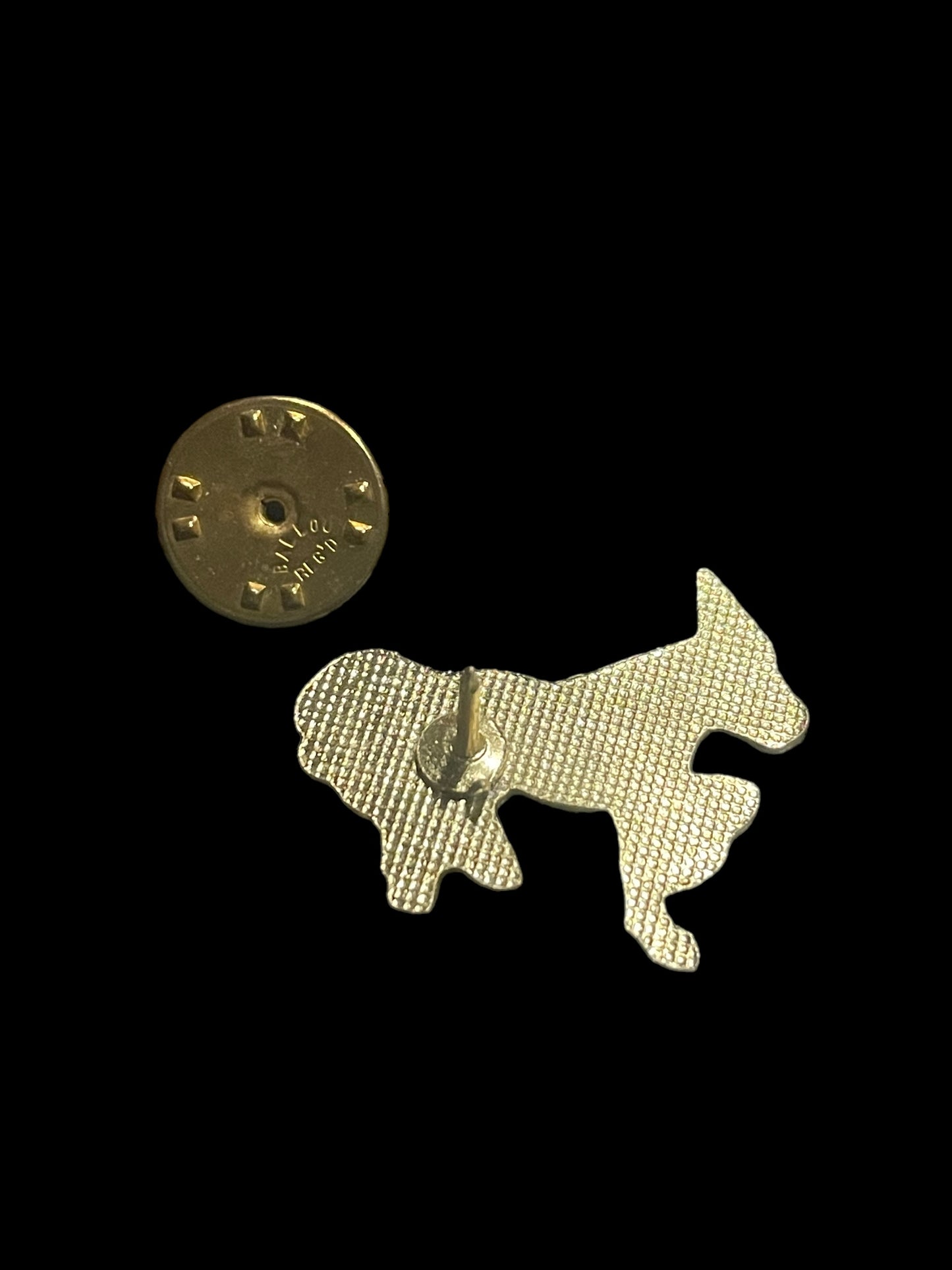 Vintage White Unicorn with Rainbow Tail and Mane Enamel Brooch Pin