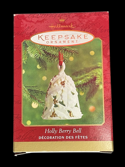 2000 Hallmark Keepsake Ornament Holly Berry Bell