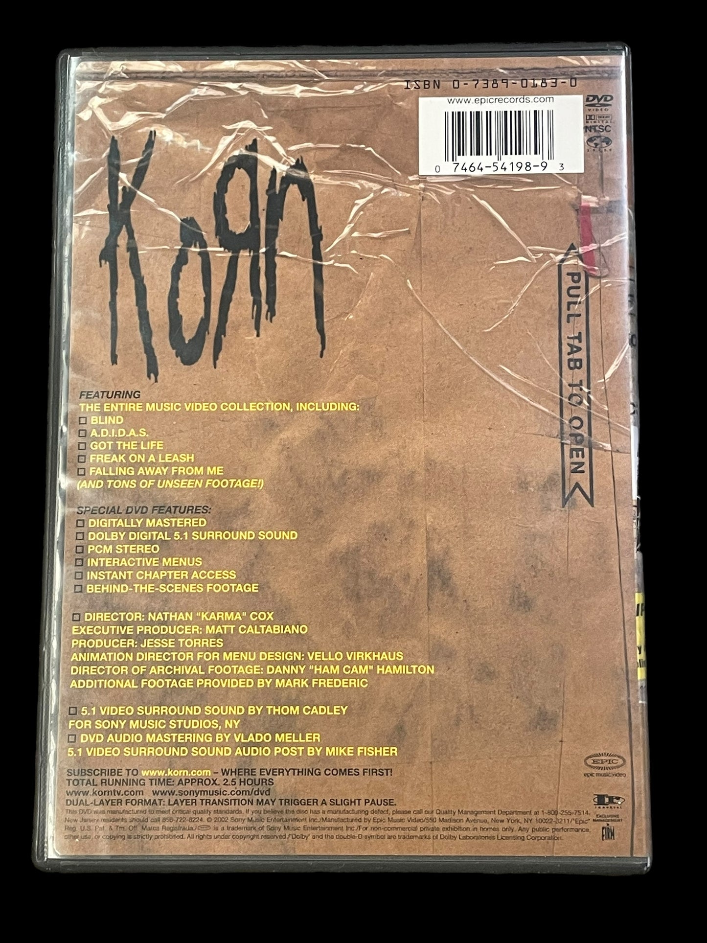 2002 Korn Deuce Music Video Dvd