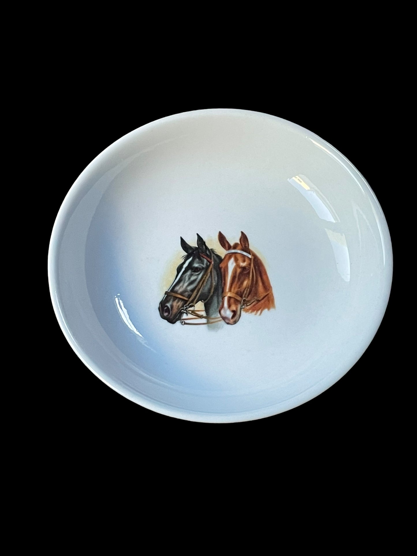 Vintage Small Horse Heads Trinket Dish