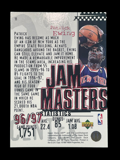 Patrick Ewing #11 1997 Upper Deck UD3 Jam Masters Graded MINT 9