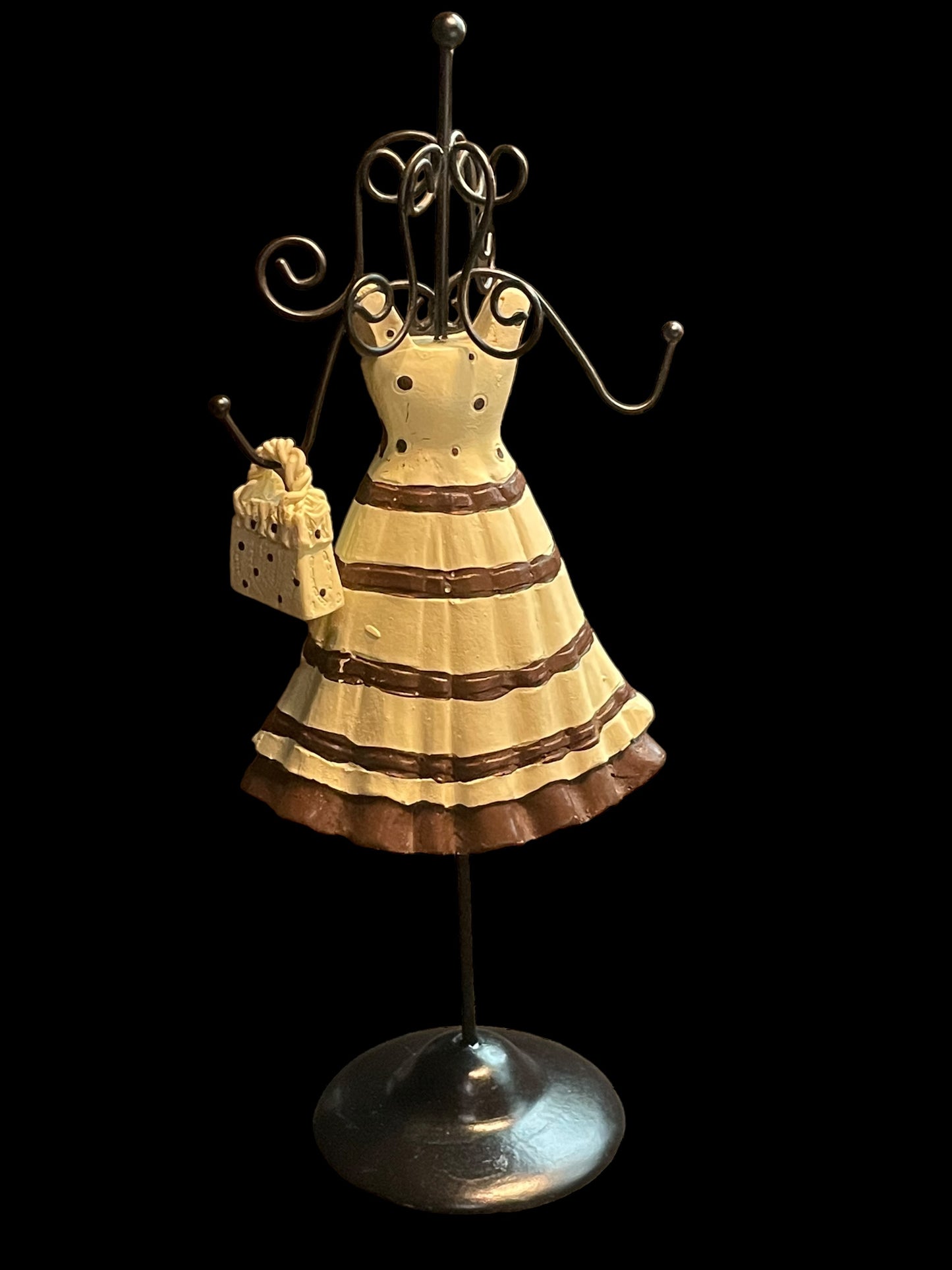 Dress Form Wire Mannequin and Handbag Figurine