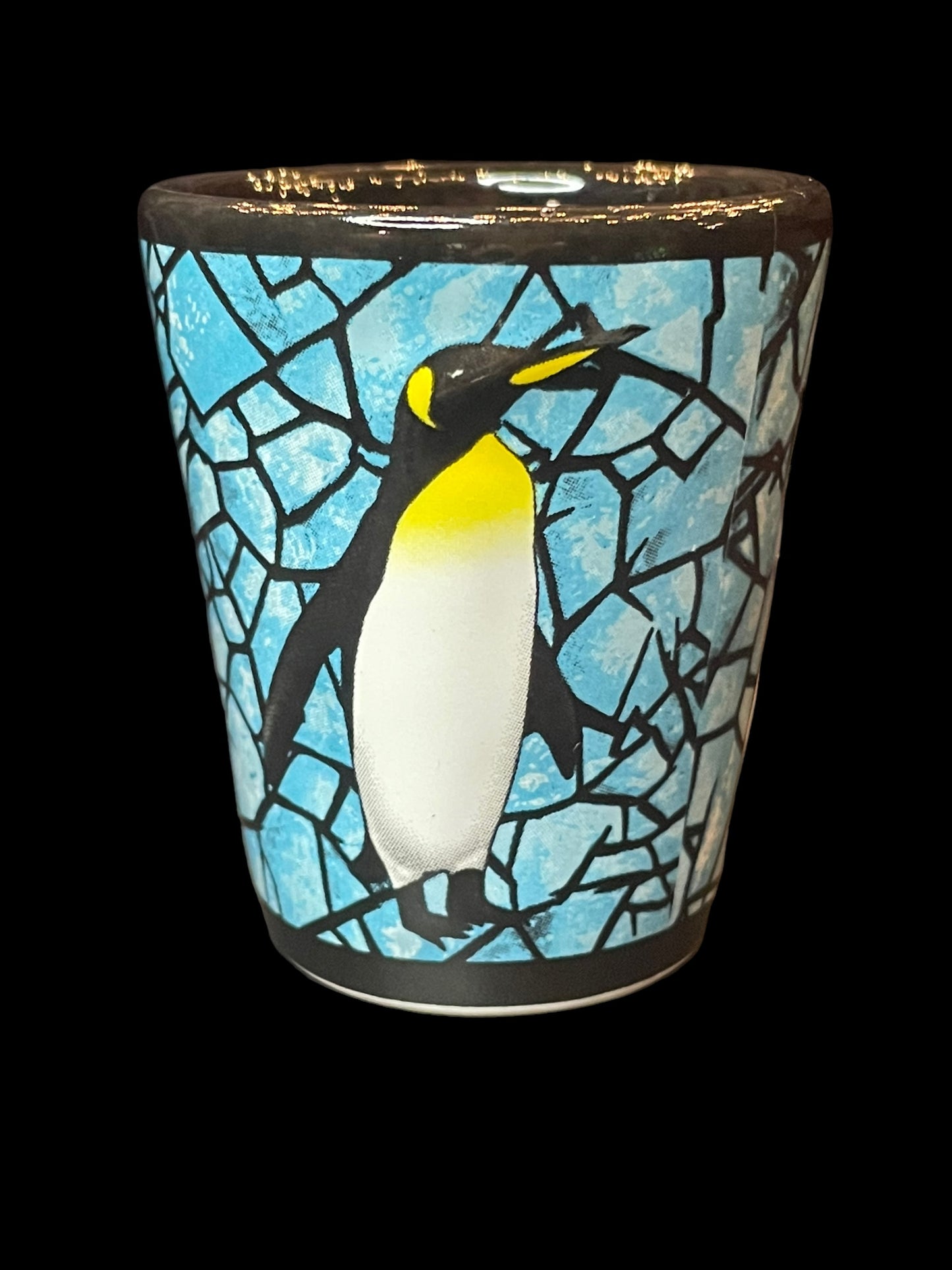 SeaWorld Mosaic Penguin Shot Glass