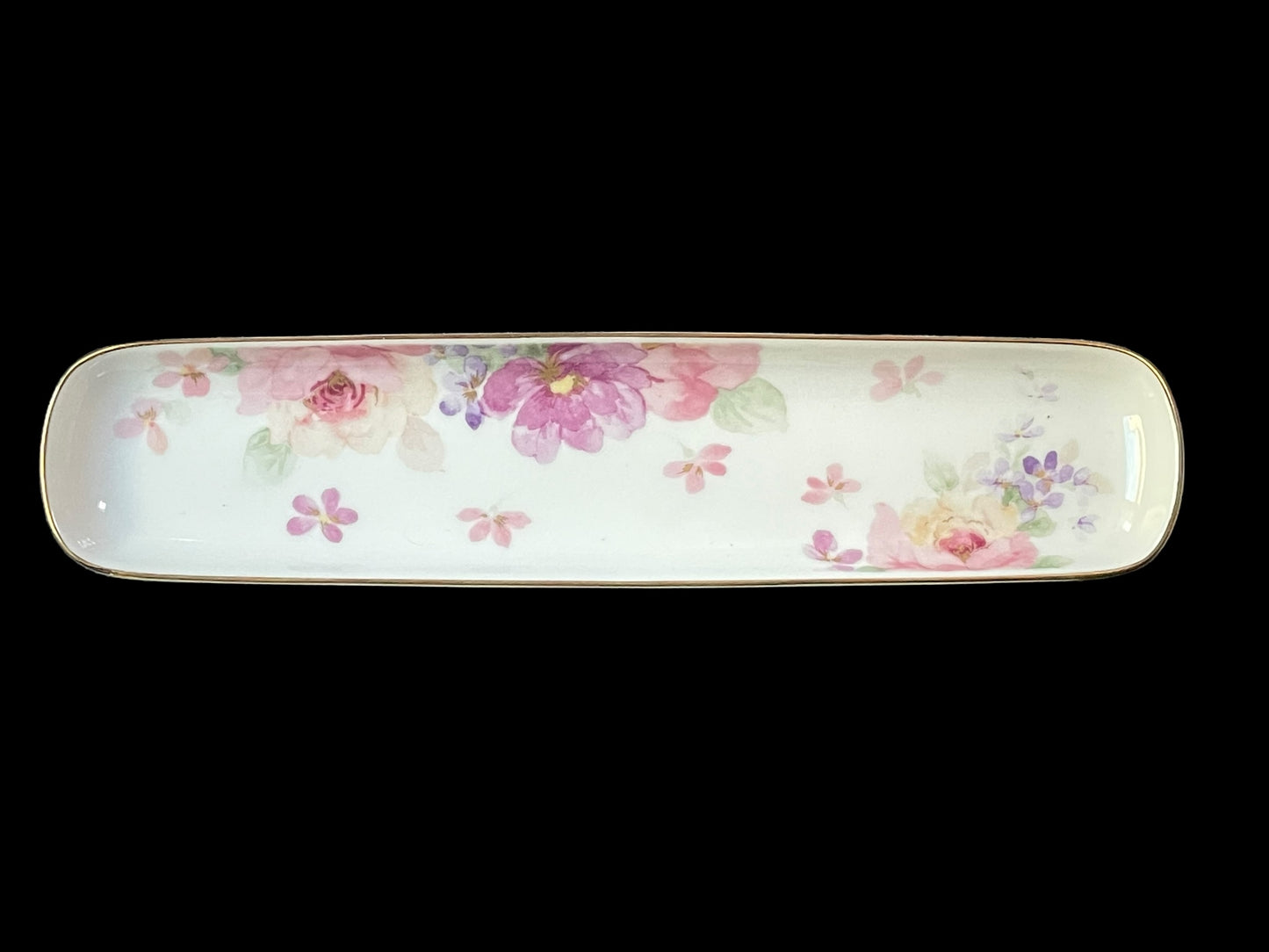 Otagiri Japan Floral Pen Trinket Tray