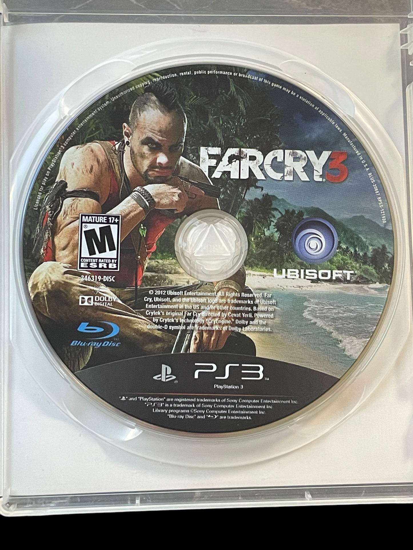 2012 Far Cry 3 Sony PS3 Playstation 3 Complete Game