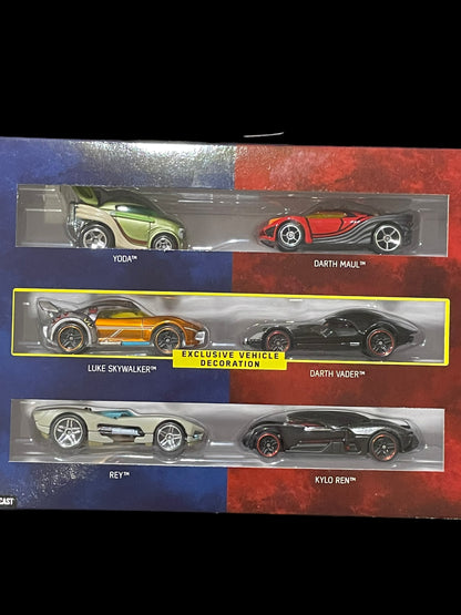 2018 Hot Wheels Star Wars Character Cars Lightside vs Darkside Set