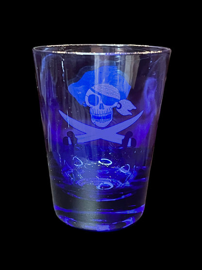 Key West Pirate Blue Shot Glass