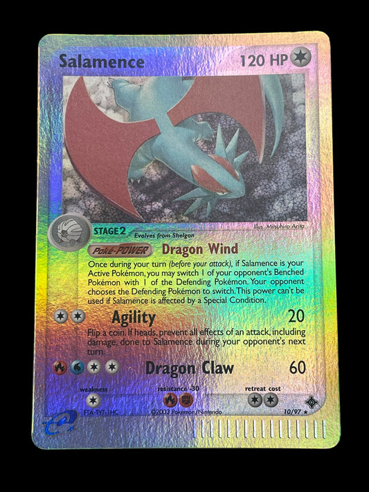 Salamence Reverse Holo #10 Pokemon Dragon Graded MINT 9