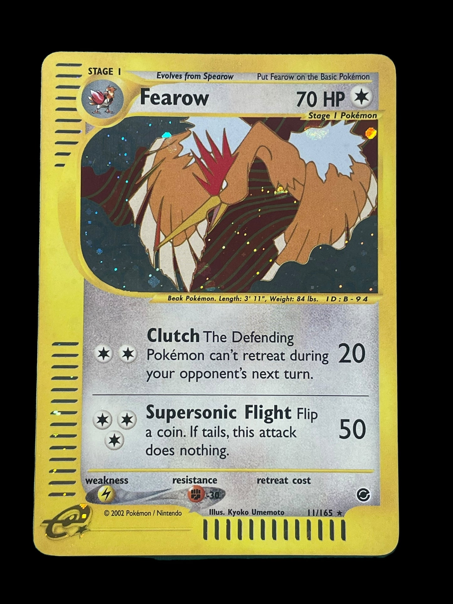 Fearow #11 Pokemon Expedition Graded MINT 9