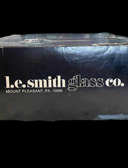 Vintage Le Smith Glass Co. Firefly II Salad Oil Burning Candle Glasses