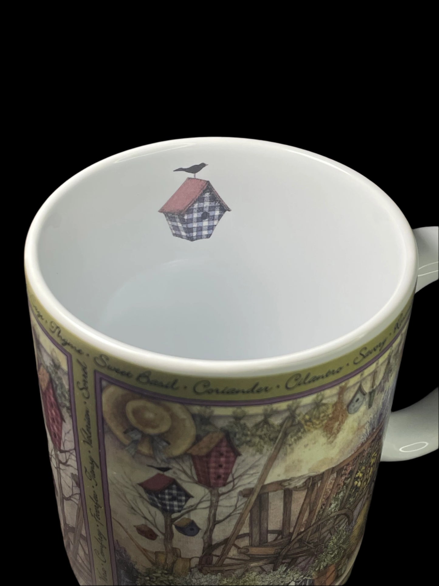 1997 Lang and Wise The Herb Wagon by Sherri Baldwin Collector Coffee Mug