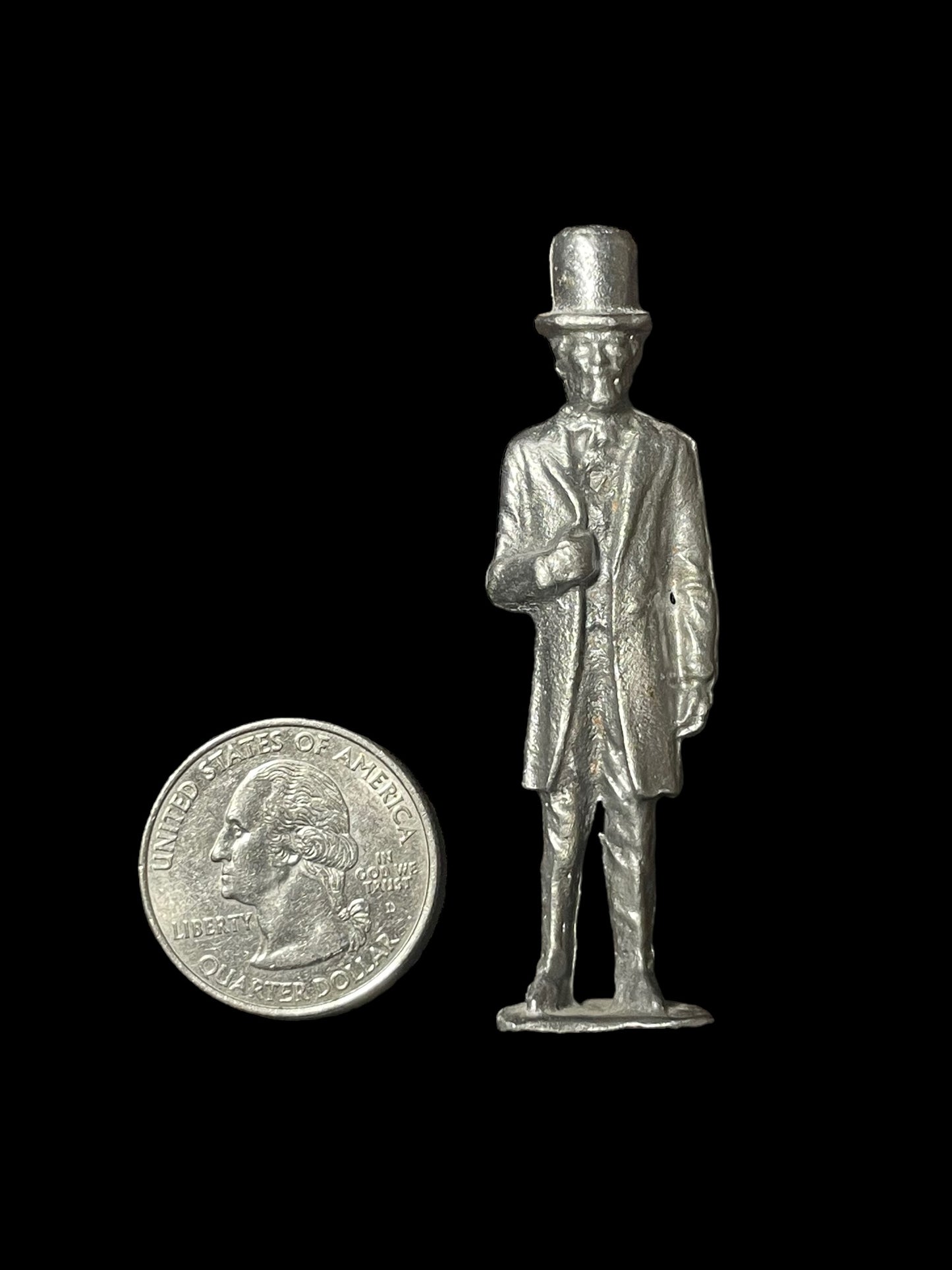 Mini Unpainted Civil War Abraham Lincoln Metal Figurine