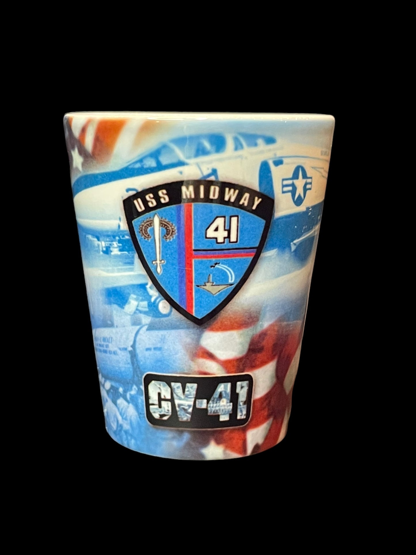 USS Midway Magic Shot Glass