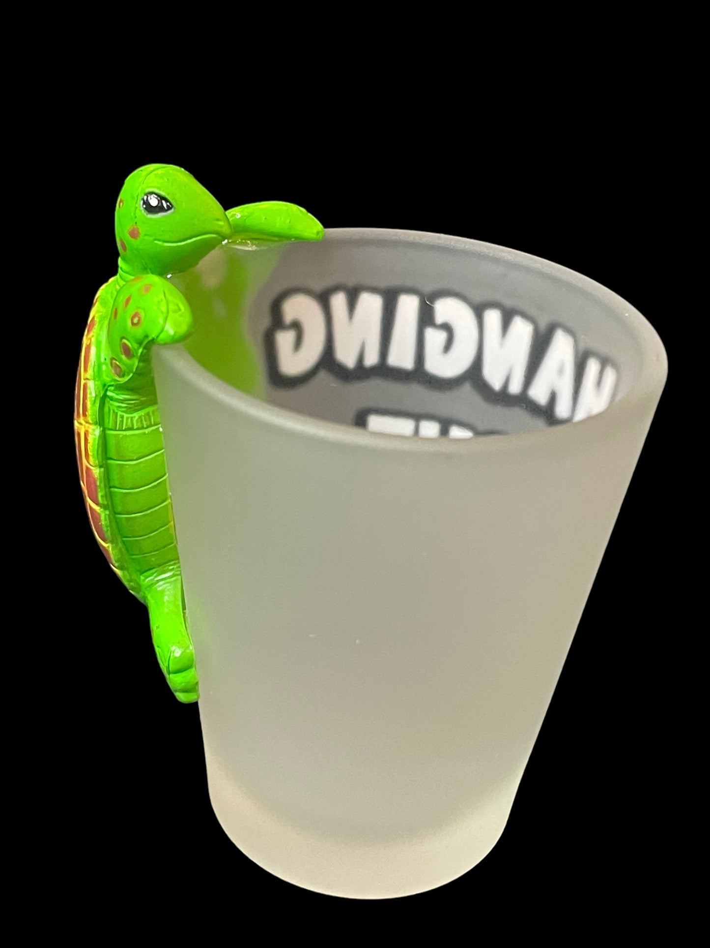 Hanging Out In Cayman Island Turtle Shot Glass