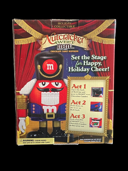 Official Limited Edition Holiday Collectible M&M Red Nutcracker Sweet Candy Dispenser