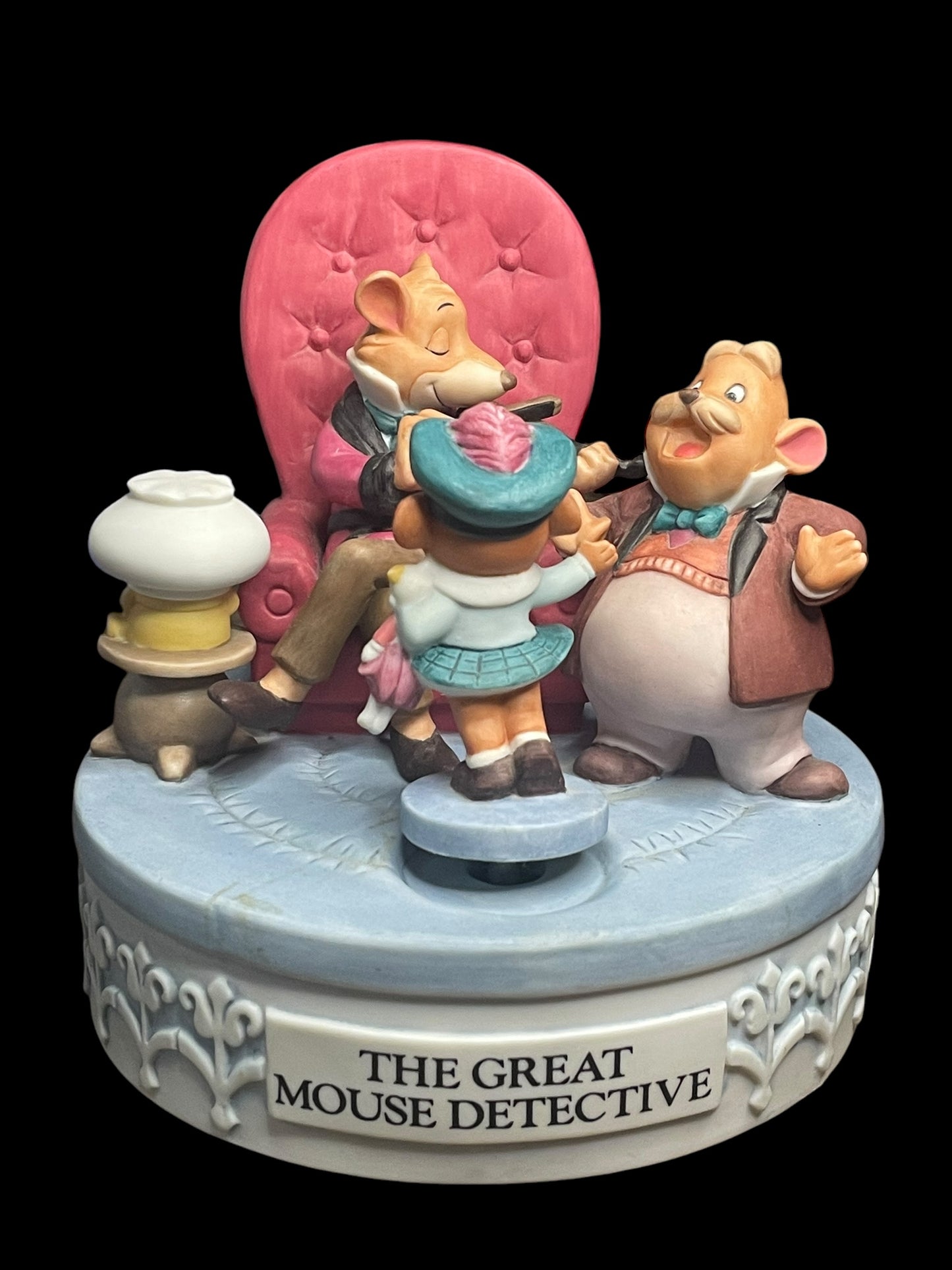 1987 Disney Great Mouse Detective Musical Memories Limited Edition Music Box