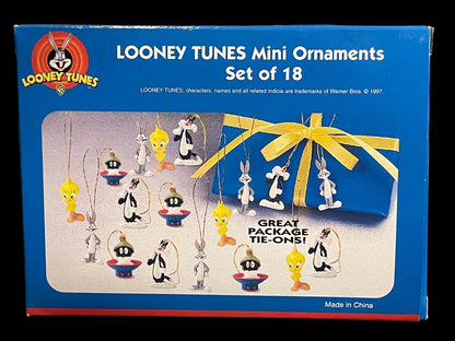 1997 Looney Tunes Mini Ornaments Set of 18