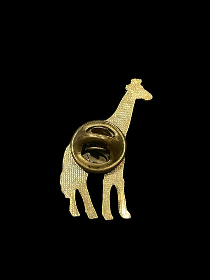 Vintage Giraffe Enamel Brooch Pin