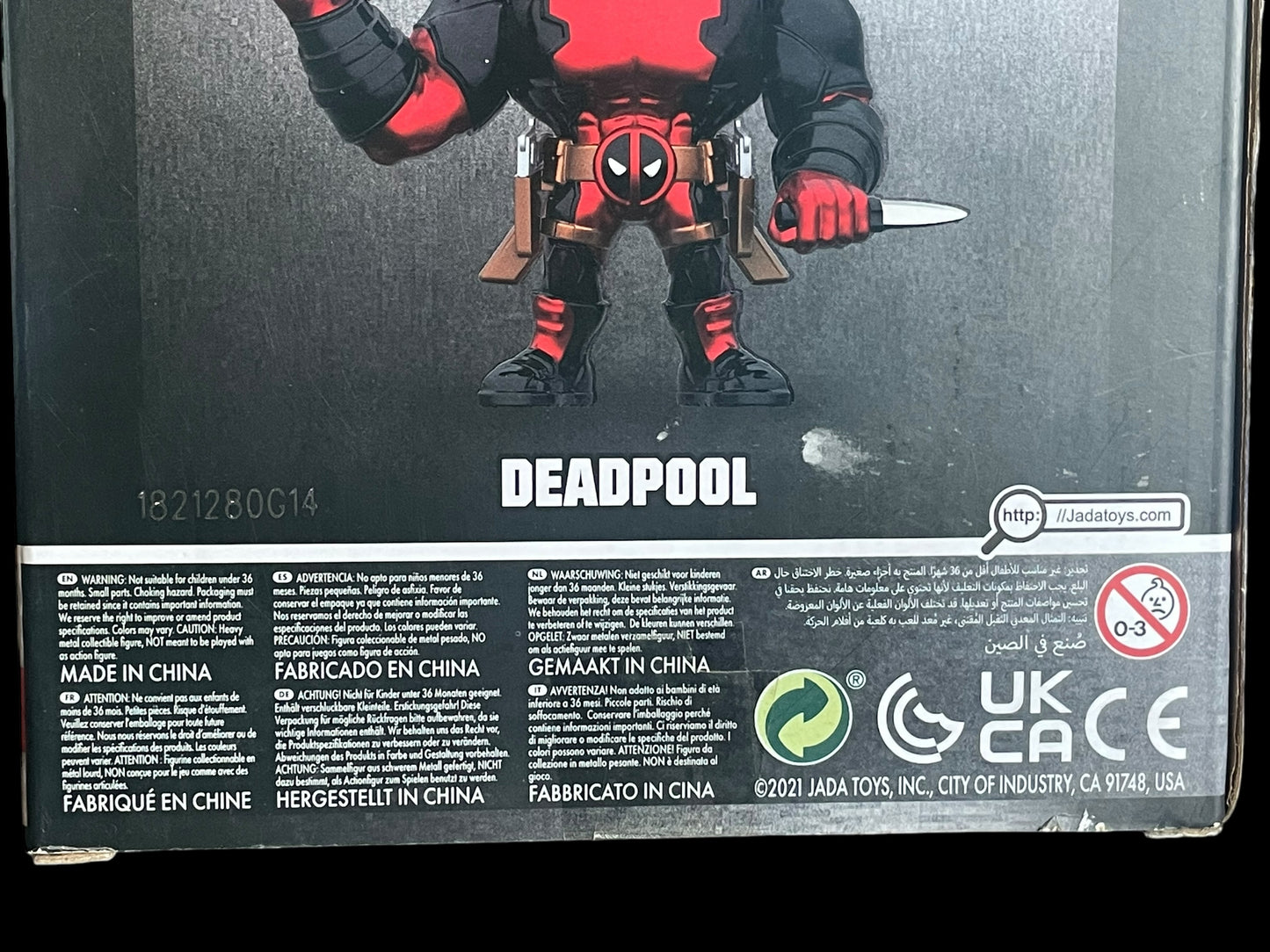 2021 Jada Toys Die-Cast Metals Marvel Deadpool 4" Inch Metal Action Figure