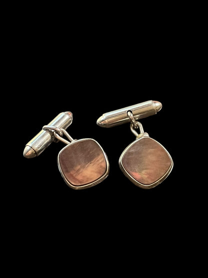 Vintage Genuine Kreisler Quality USA Dangling Style Abalone Cufflinks