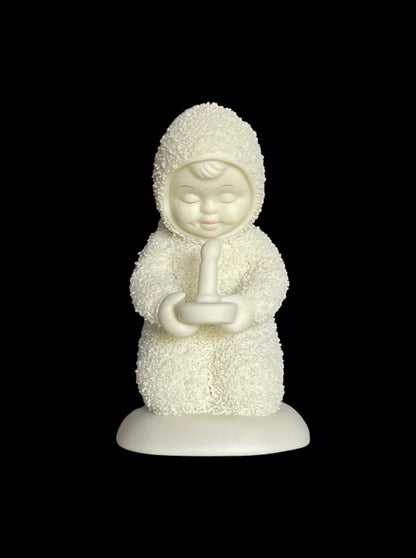 2000 Dept 56 Snowbabies Easter Light Exclusive Let Your Light Shine Figurine Retired