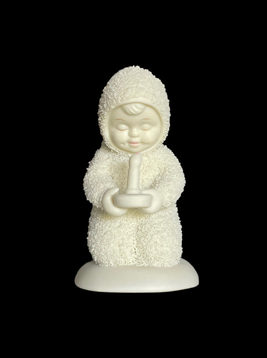 2000 Dept 56 Snowbabies Easter Light Exclusive Let Your Light Shine Figurine Retired