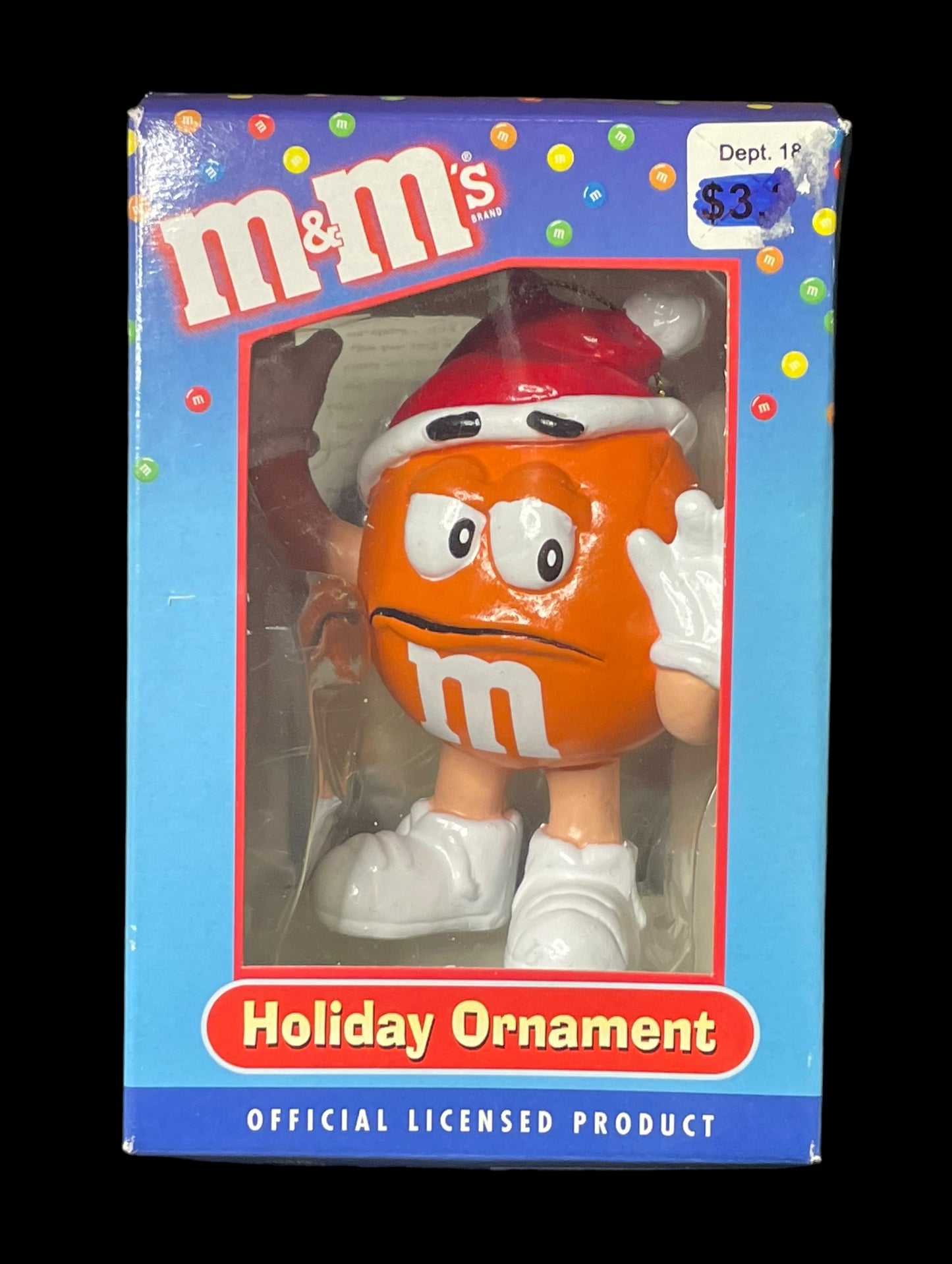 Kurt Adler Orange M&M Christmas Holiday Ornament