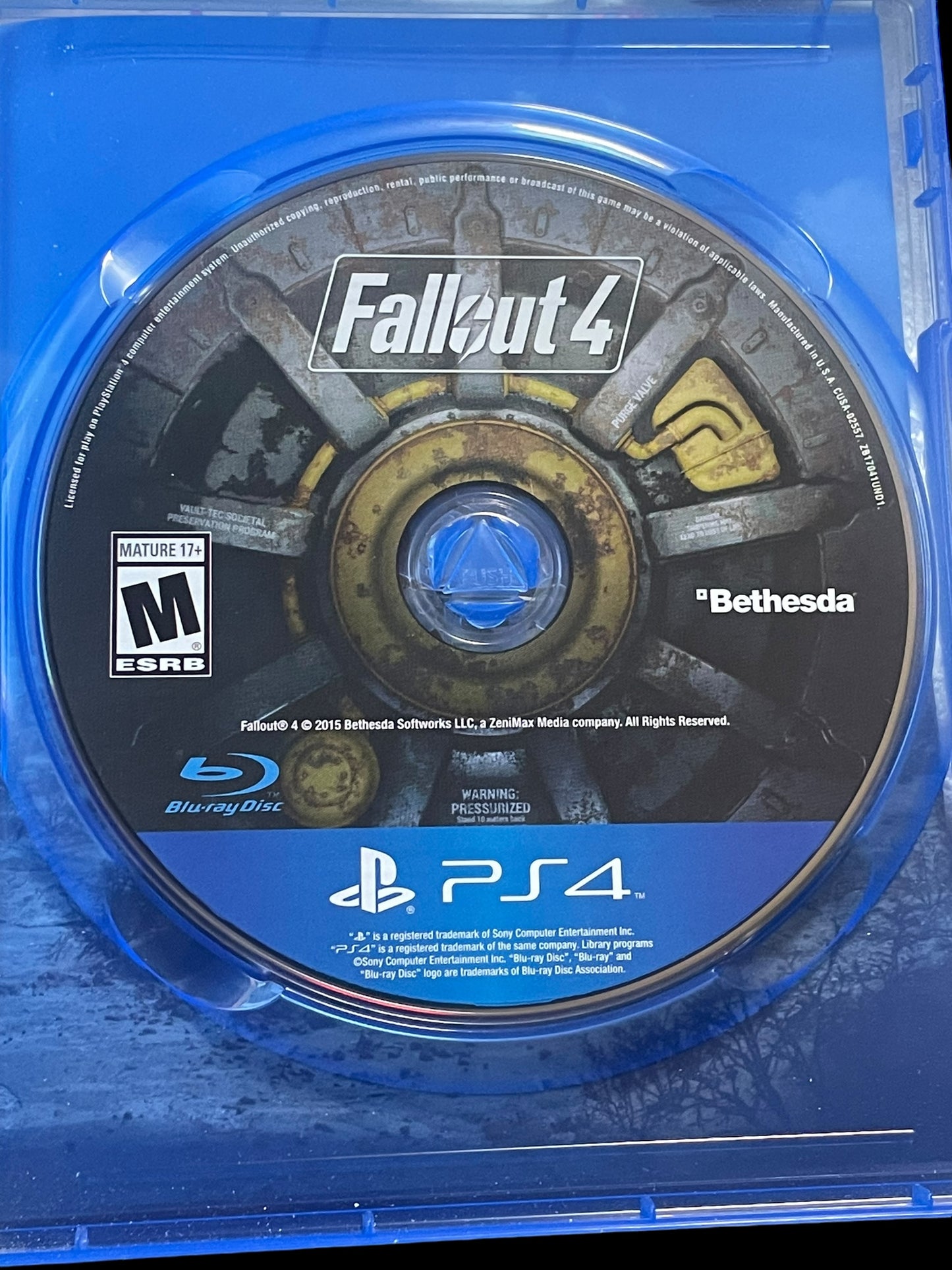 2015 Fallout 4 Sony PS4 Playstation 4 Complete Game Includes Poster